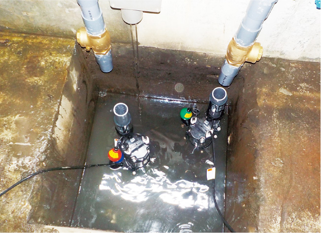 排水ポンプ改修